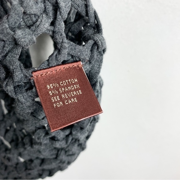 525 America Y2K Gray Crochet Vest Sz M - Picture 6 of 7